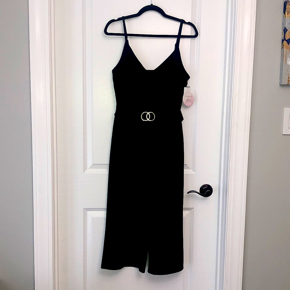 Black pants romper NWT